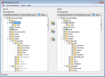 EZOutlookSync Pro screenshot
