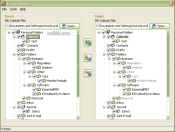 EZOutlookSync Pro screenshot 2