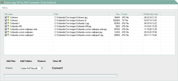 Ezovo Jpg Tiff to Pdf Converter screenshot