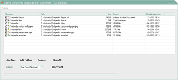 Ezovo Office Pdf Image to Swf Converter screenshot