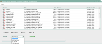 Ezovo Pdf to Jpg bmp Tiff Png Converter screenshot