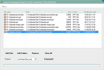 Ezovo Powerpoint ppt to Swf Converter screenshot