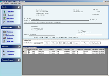 ezPaycheck Payroll Software screenshot