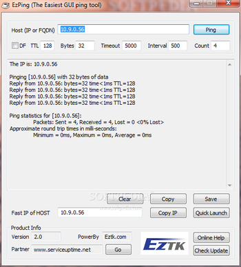 EzPing screenshot