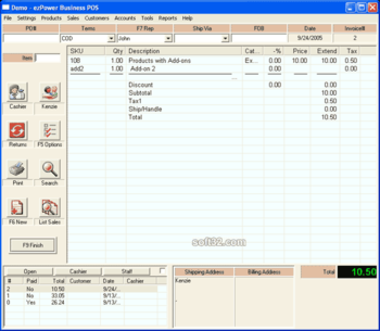 ezPower Business Point of Sale screenshot 2