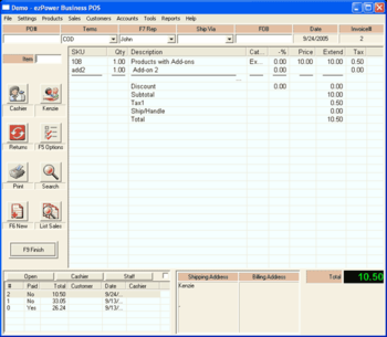 ezPower Business Point of Sale screenshot 3