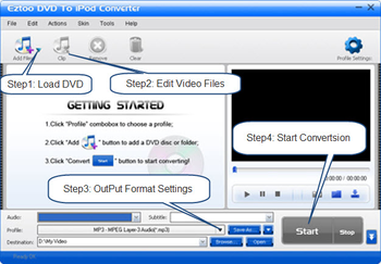 Eztoo DVD To iPod Converter screenshot 3