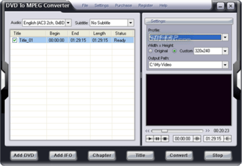 Eztoo DVD To MPEG Converter screenshot 3