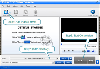 Eztoo PSP Video Converter screenshot