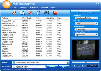 Eztoo WMV Video Converter screenshot