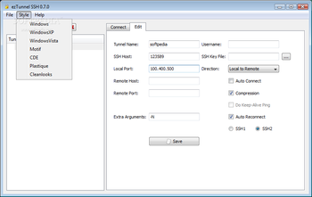 EzTunnelSSH screenshot 2
