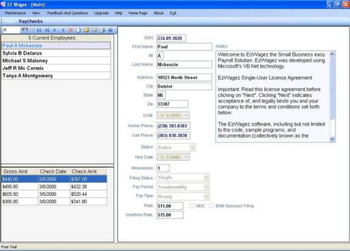 EzWagez Payroll System screenshot 2