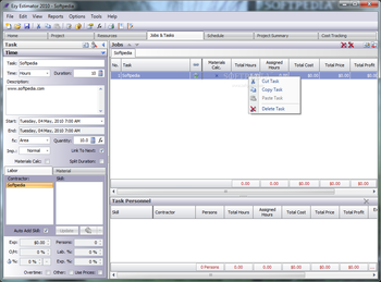 Ezy Estimator 2010 screenshot 2