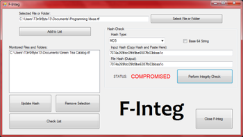 F-Integ screenshot