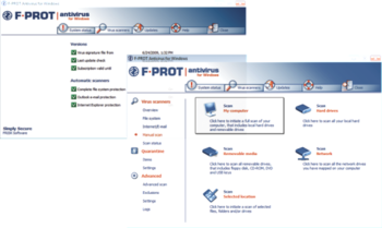 F-PROT Antivirus for Windows screenshot