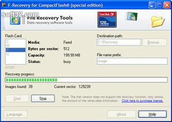 F-Recovery for CompactFlash screenshot 3