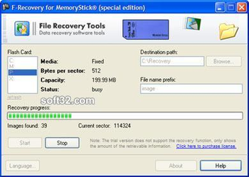 F-Recovery for MemoryStick screenshot 2