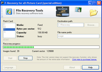F-Recovery for xD-Picture Card screenshot 2