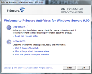 F-Secure Anti-Virus for Windows Servers screenshot