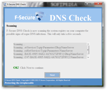 F-Secure DNS Check screenshot 2