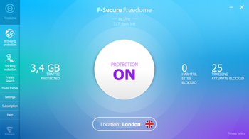 F-Secure Freedome VPN screenshot 2