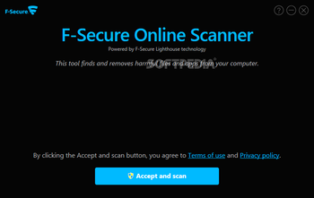 F-Secure Online Scanner screenshot