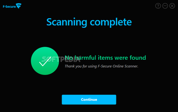 F-Secure Online Scanner screenshot 4