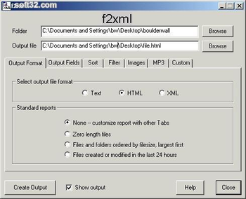f2xml screenshot 2