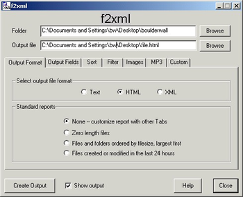 f2xml screenshot 3