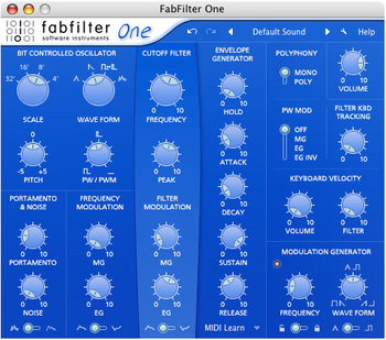 FabFilter One  screenshot