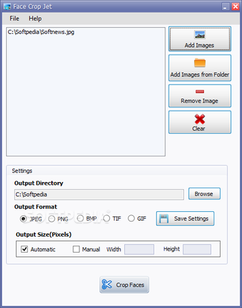 Face Crop Jet screenshot
