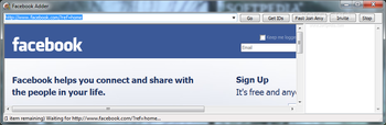 Facebook Adder screenshot