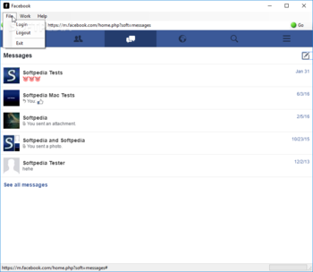 Facebook Chat Export screenshot 2