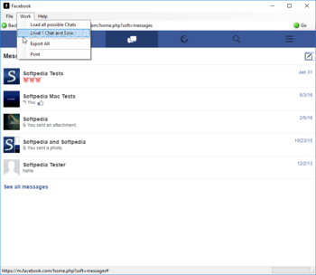 Facebook Chat Export screenshot 3