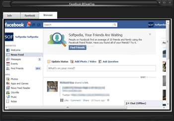 Facebook @Desktop screenshot 4