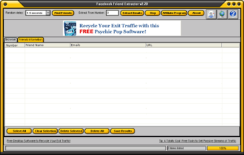 Facebook Friend Extractor screenshot