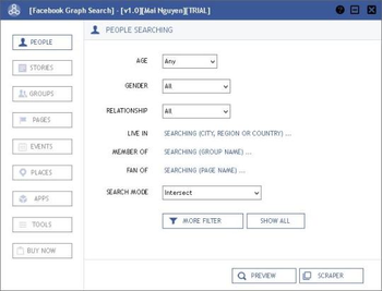 Facebook Graph Search screenshot