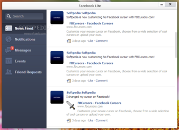 Facebook Lite for Pokki screenshot