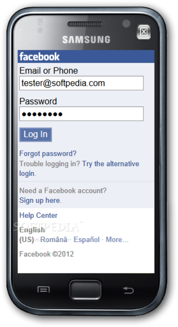 Facebook Login screenshot 4