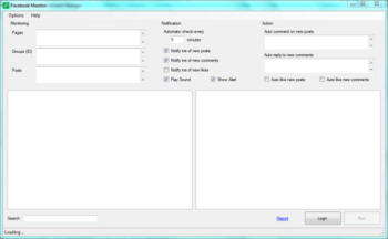 Facebook Monitor screenshot