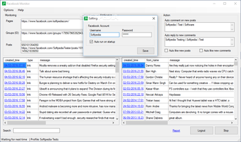 Facebook Monitor screenshot 2