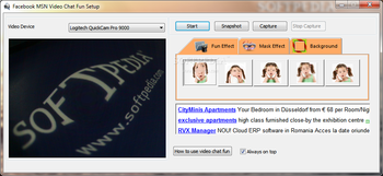 Facebook MSN Video Chat Fun screenshot