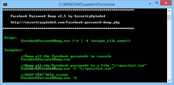Facebook Password Dump screenshot