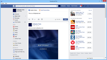 Facebook Pro screenshot