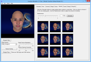 FaceGen Modeller screenshot 6