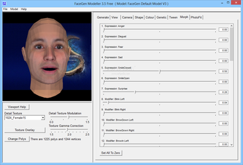 FaceGen Modeller screenshot 8