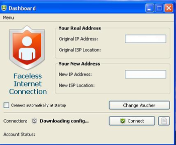 Faceless Internet Connection screenshot