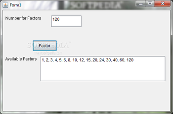 Factors screenshot