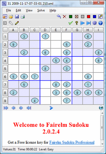 FairElm Sudoku screenshot