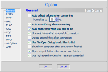 FairStars Audio Converter screenshot 2